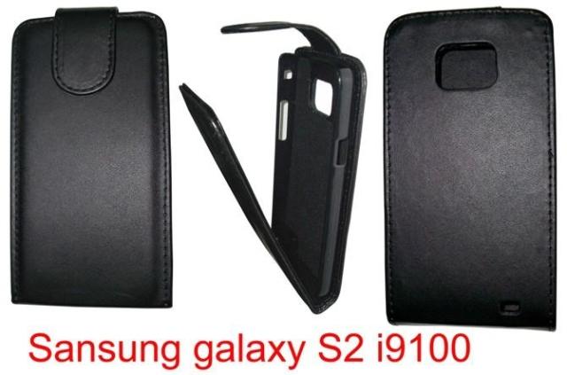 三星Galaxy S2/i9100手機套 皮套 普通紋上下開翻保護套外殼 批發