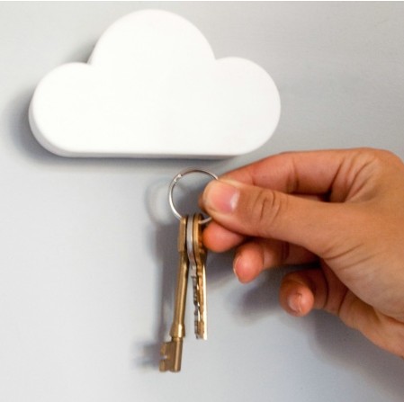 磁鐵云朵鑰匙收納器 云朵鑰匙強磁力吸 創意云朵鑰匙扣 磁鐵墻
